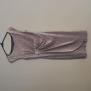 Collection DressBarn Silver Cocktail Dress Size 4